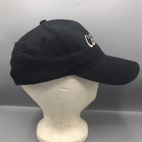 Cabela’s Hat Snapback Blackout Baseball Cap Embroidered Logo Adjustable Script - Picture 4 of 7